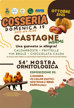 CASTAGNE INSIEME e 54ª MOSTRA ORNITOLOGICA